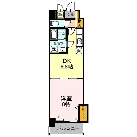 橿原市新賀町のマンションの間取り