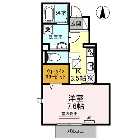 姫路市網干区垣内中町のアパートの間取り