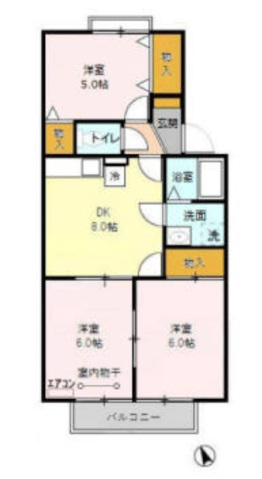 イーストクレールの間取り