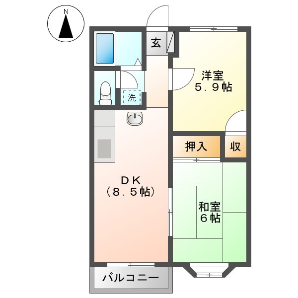 コートテイストＢの間取り