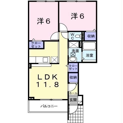 メゾンKT7号館の間取り