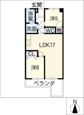 シャンボール近藤IIの間取り