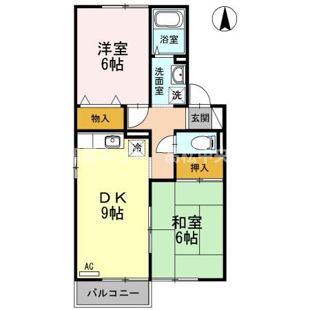 メゾン・シャルム A棟の間取り