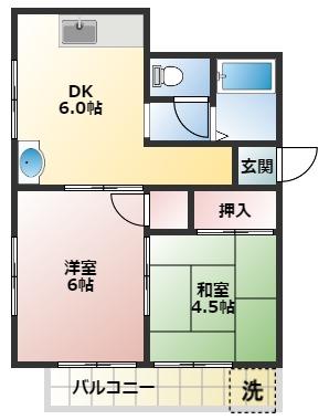 フラッツ八千代の間取り