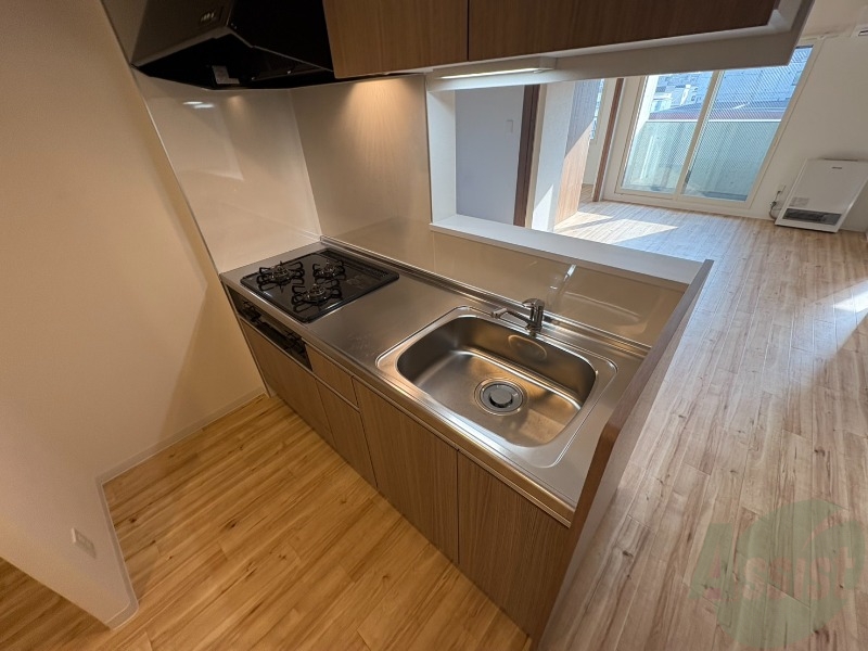 キッチン　清潔感がありお洒落なキッチンになっていました！