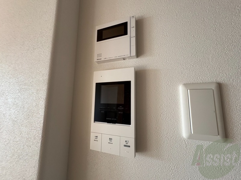 セキュリティ　モニタ付インターホンでセキュリティ面も安心です。