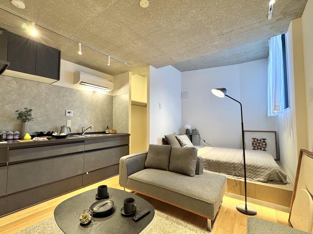 居室・リビング　102号室にモデルルーム設置中！