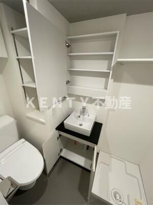 洗面設備　使いやすい洗面所です