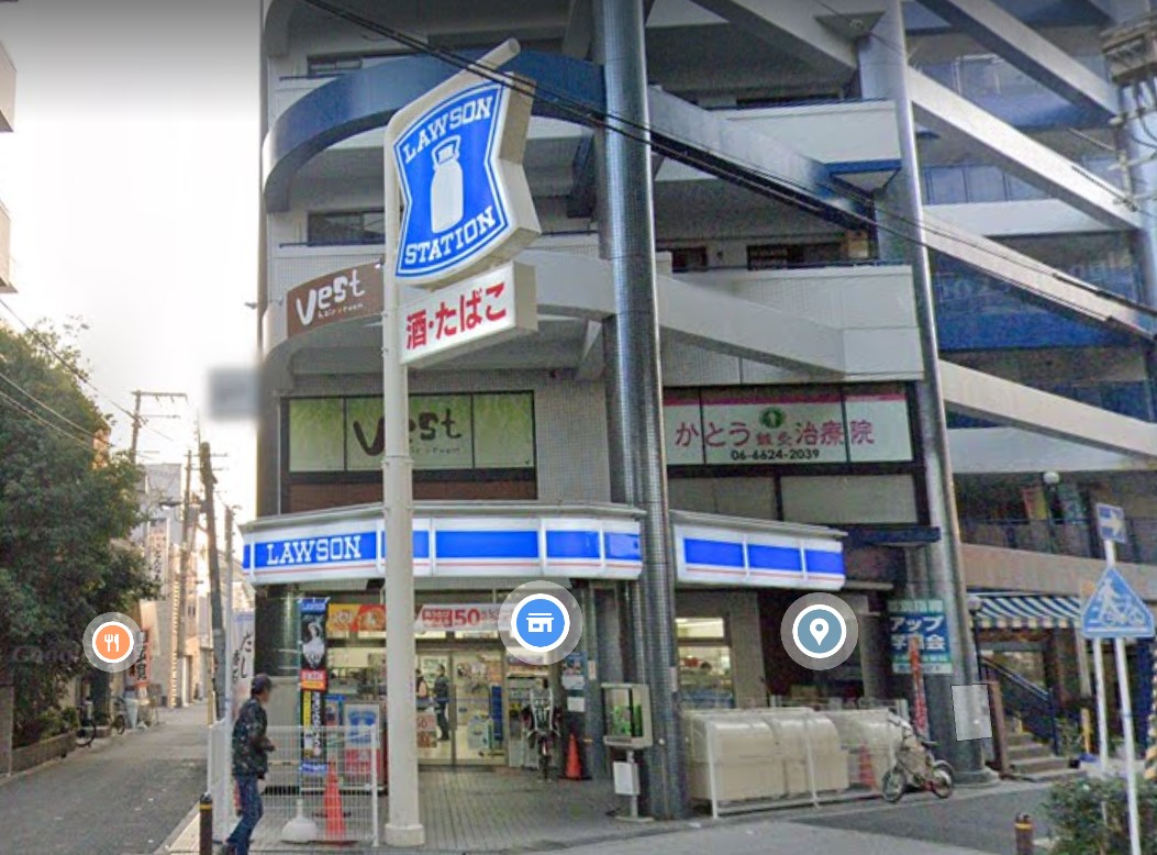 コンビニ　ローソン田辺5丁目店（コンビニ）まで311m