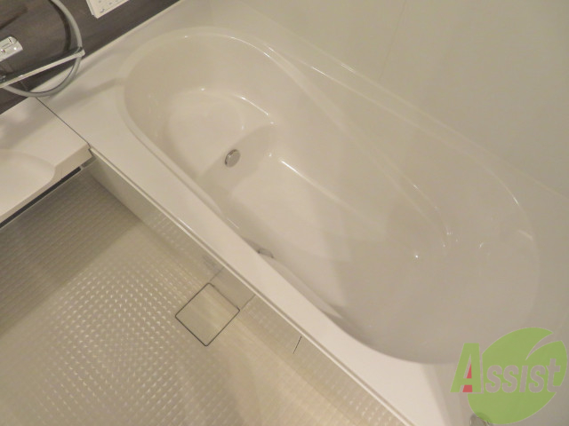 バス・シャワールーム　浴室はこちらのユニットバスになりますねー。