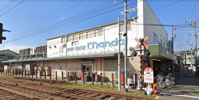 スーパー　万代諏訪ノ森店（スーパー）まで574m