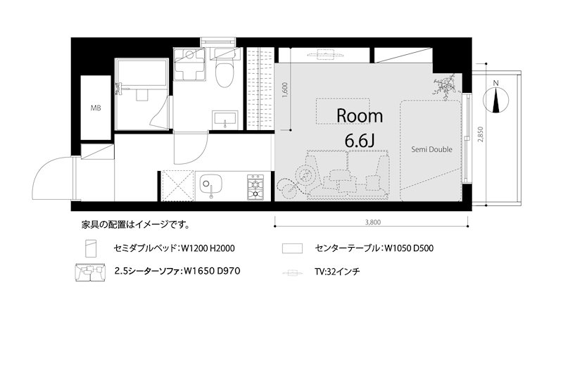 サンアヴェニュー町屋の間取り写真