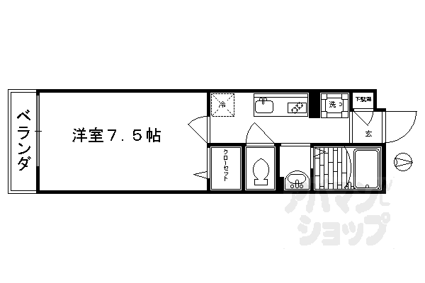 エミネンス西京極の間取り写真