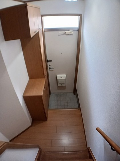 スカイクレストBの玄関写真