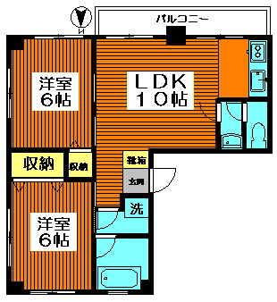 寿マンションの間取り写真