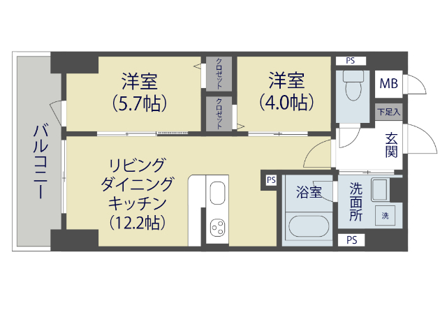 Evergardenの間取り写真