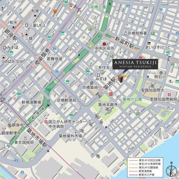 東京メトロ日比谷線 築地駅 徒歩2分 15階建 築8年のその他写真