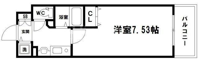 クレアートアドバンス大阪城南の間取り写真