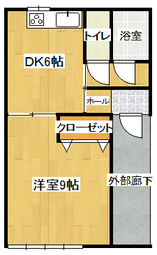 アーバンハウス黒石　A棟の間取り