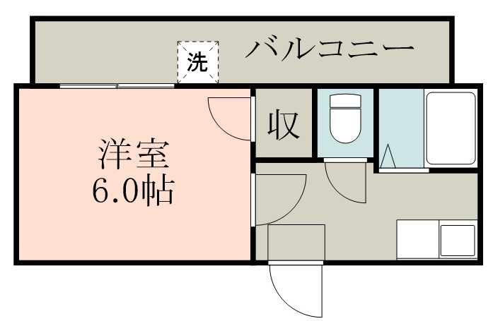 鹿児島市日之出町のマンションの間取り