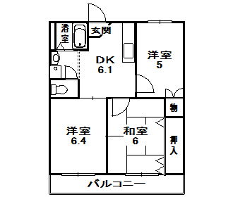 メゾンモンテソレイユの間取り