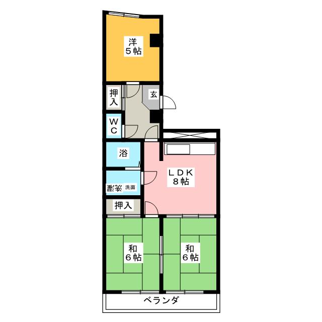 キャッスルクリーンハイツの間取り