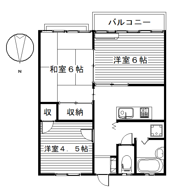 【下佐野コーポ２の間取り】