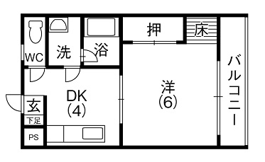 ニュー明道ハイツの間取り