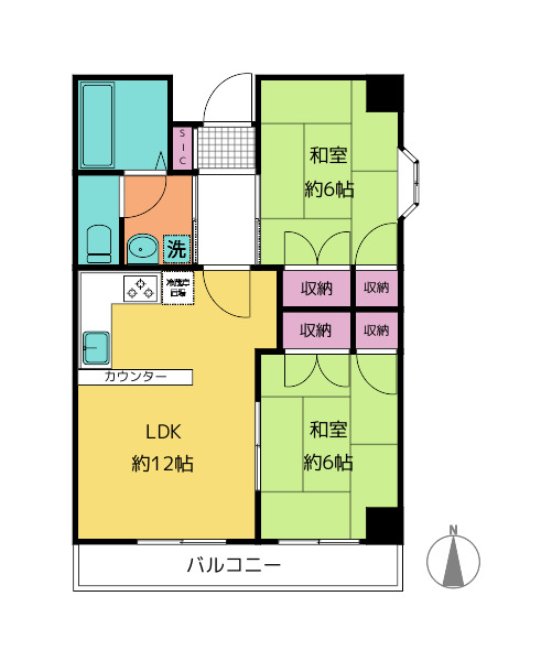 マンションプレールの間取り