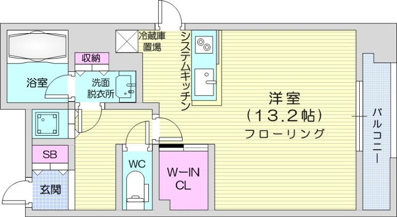 プライムメゾン大通公園の間取り