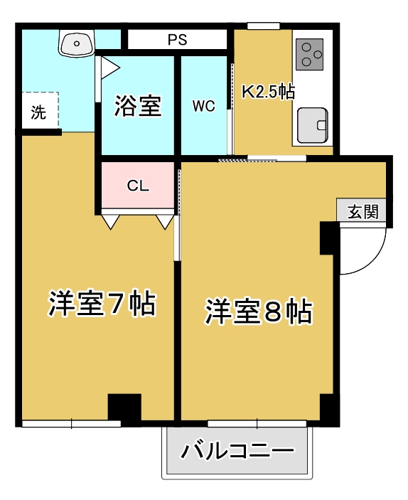 コーポヨダの間取り