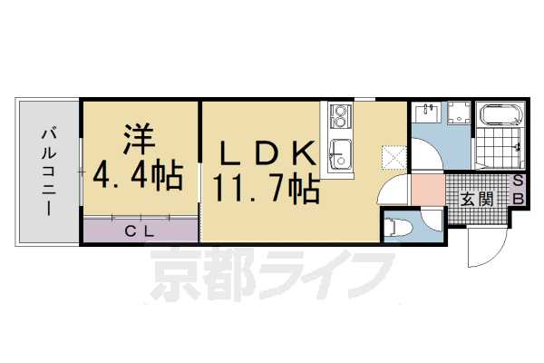 Ｒ－Ｇｒａｎｔｓ東山泉涌寺の間取り