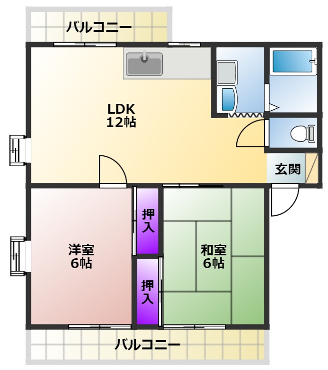 スクエア一番館の間取り