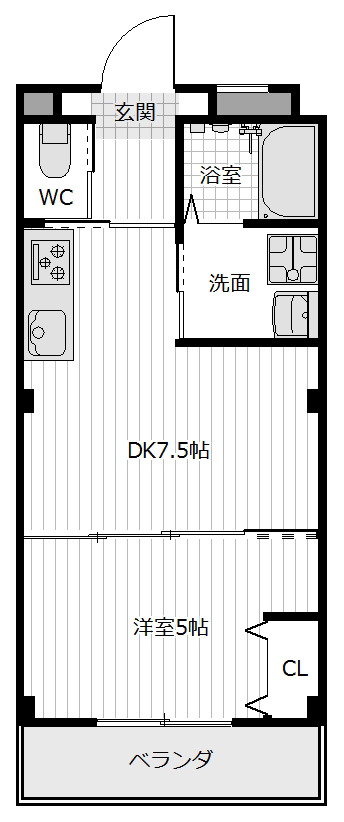 ピース・スクエア八万II　Ｂの間取り