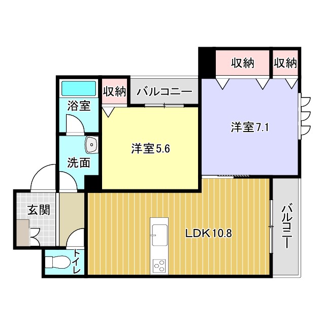 クオリスタ奈良の間取り