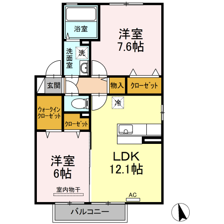 ハリス　II棟の間取り