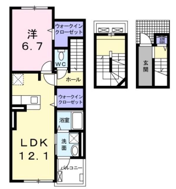 さいたま市北区土呂町のアパートの間取り