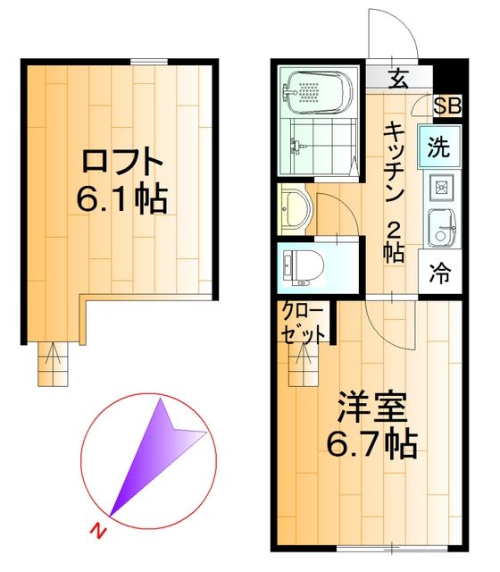 モンテベルデ二俣川の間取り