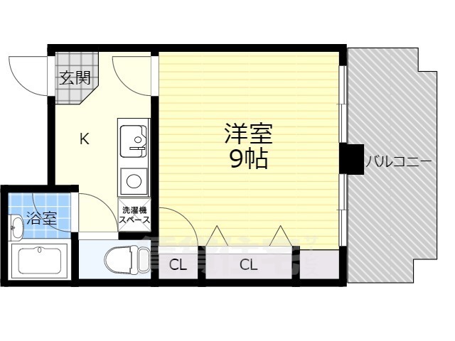 茨木市中穂積のマンションの間取り