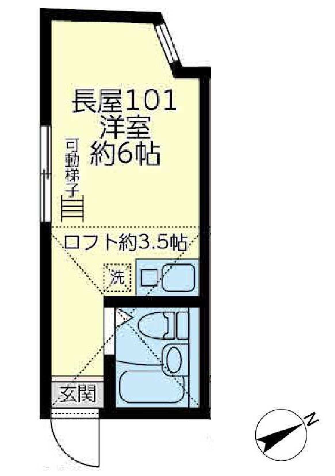 【ユナイト港南サイレンスターの間取り】