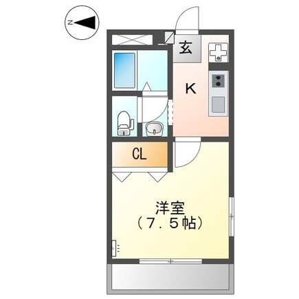 常滑市樽水町のアパートの間取り