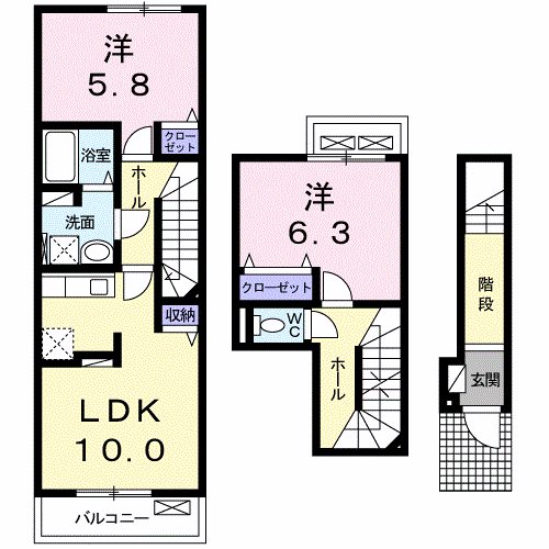 サンモール　IIの間取り