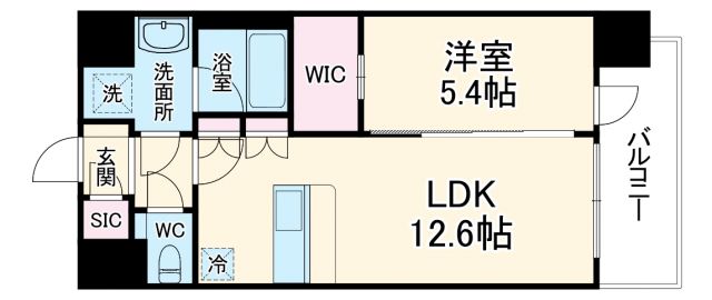 スプランディッド新大阪VIIの間取り