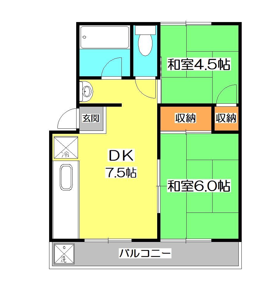 小嶋ハイム1号館の間取り