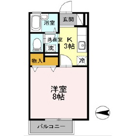 サンハイツ小中島　Ｅの間取り