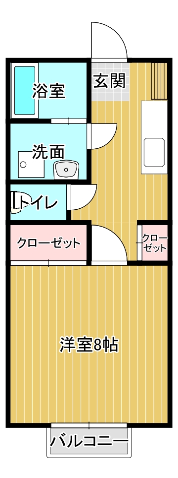 コーポアイFの間取り