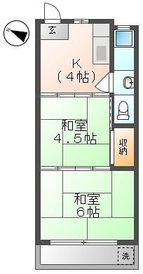 喜多源第一マンションの間取り