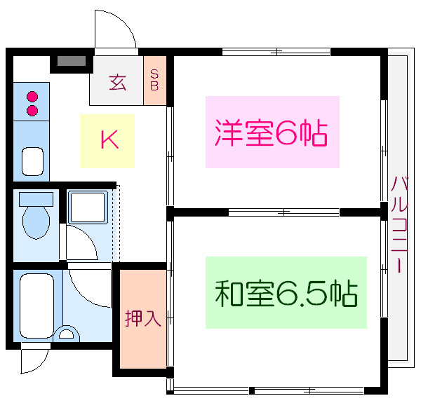 【江東区猿江のマンションの間取り】