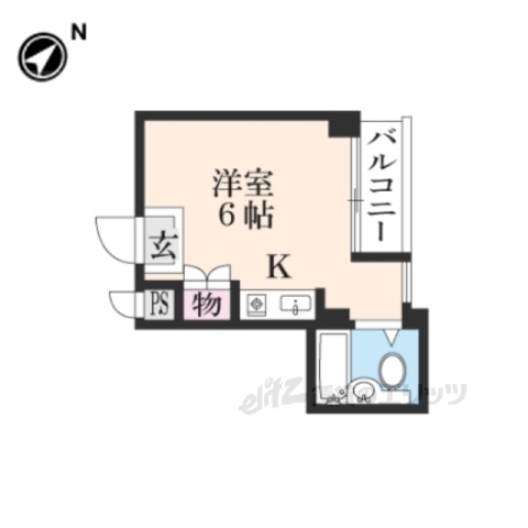 枚方市枚方元町のアパートの間取り