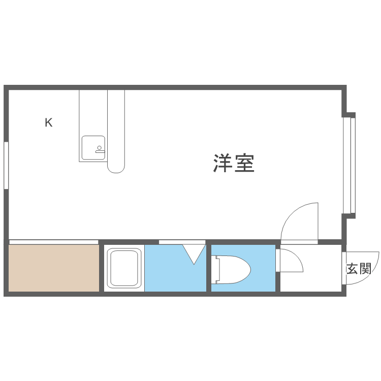 イオボヌール新札幌の間取り